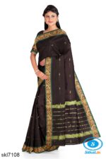 BANAHATTI COTTON SAREE WITH TRADITIONAL BORDER