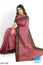 BANAHATTI COTTON SAREE WITH TRADITIONAL BORDER