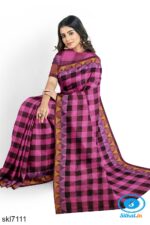 BANAHATTI COTTON SAREE WITH TEMPPAL BORDER