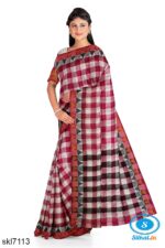 BANAHATTI COTTON SAREE WITH TEMPPAL BORDER
