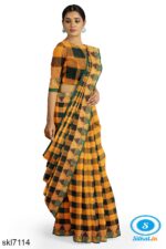 BANAHATTI COTTON SAREE WITH TEMPPAL BORDER