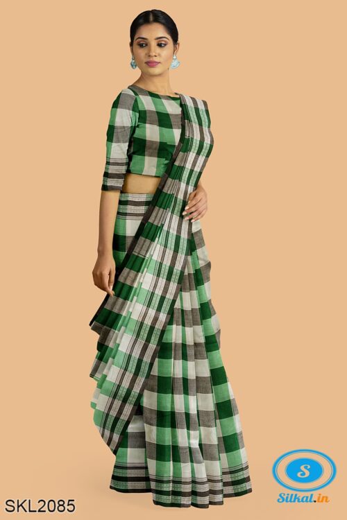 ILKAL HANDLOOM MERCERIZED COTTON BY COTTON SAREES