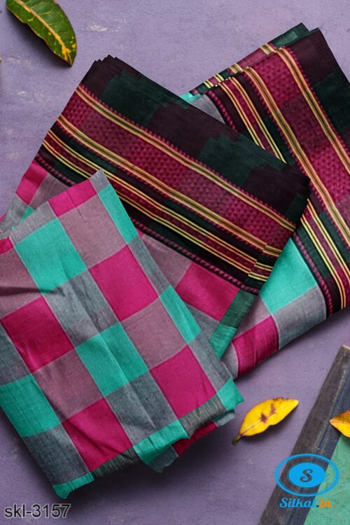 ILKAL HANDLOOM MASRISE COTTON BY COTTON SAREES