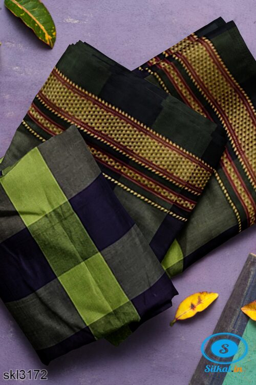 ILKAL HANDLOOM PURE SILK PALLU MASRISE COTTON SAREES