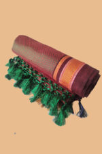 GULEDGUDDA KHANA COTTON DUPPATTA WITH TASSELS