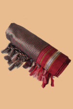 GULEDGUDDA KHANA COTTON DUPPATTA WITH TASSELS