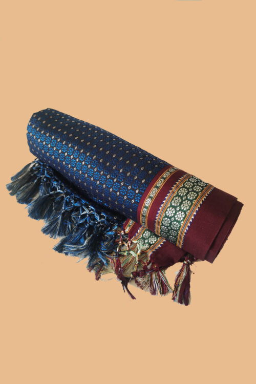 GULEDGUDDA KHANA COTTON DUPPATTA WITH TASSELS