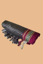 GULEDGUDDA KHANA COTTON DUPPATTA WITH TASSELS