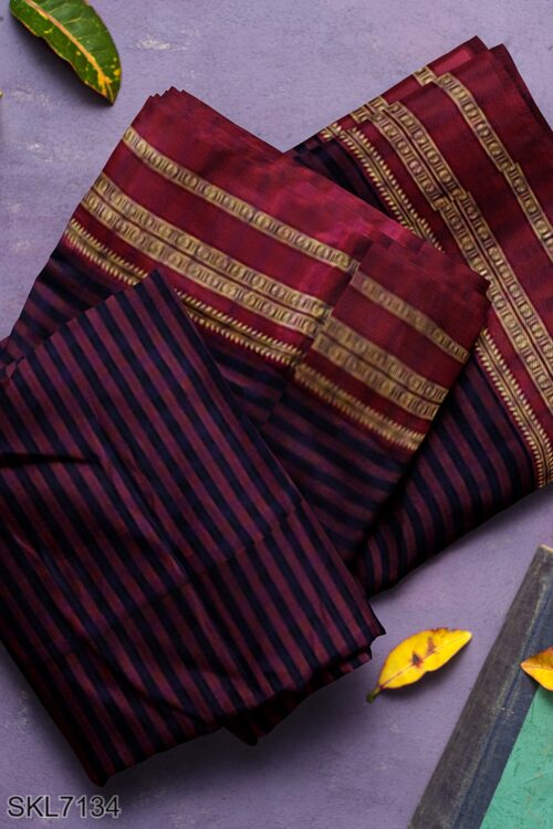 BANAHATTI COTTON SAREE WITH TRADITIONAL BORDER