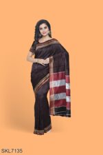BANAHATTI COTTON SAREE WITH TRADITIONAL BORDER