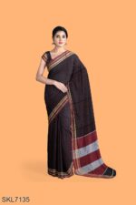 BANAHATTI COTTON SAREE WITH TRADITIONAL BORDER