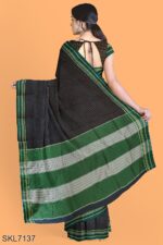 BANAHATTI COTTON SAREE WITH TRADITIONAL BORDER