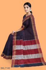 BANAHATTI COTTON SAREE WITH TRADITIONAL BORDER