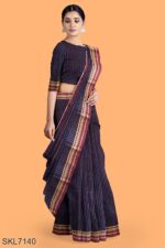 BANAHATTI COTTON SAREE WITH TRADITIONAL BORDER