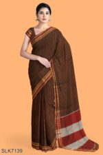 BANAHATTI COTTON SAREE WITH TRADITIONAL BORDER
