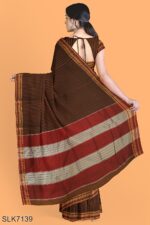 BANAHATTI COTTON SAREE WITH TRADITIONAL BORDER