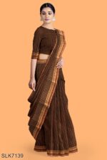 BANAHATTI COTTON SAREE WITH TRADITIONAL BORDER