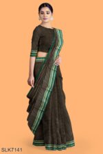BANAHATTI COTTON SAREE WITH TRADITIONAL BORDER