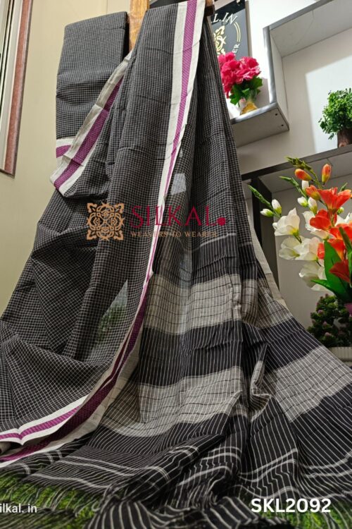 PATTEDA ANCHU PURE COTTON HANDWOVEN SAREE