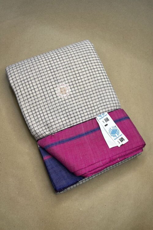 PATTEDA ANCHU PURE COTTON HANDLOOM SAREE