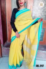 Patteda Anchu Plain Design with Plain Border