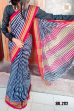 Patteda Anchu Stripe with Chickki Paras Border