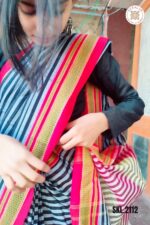 Patteda Anchu Stripe with Chickki Paras Border