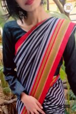 Patteda Anchu Stripe with Chickki Paras Border