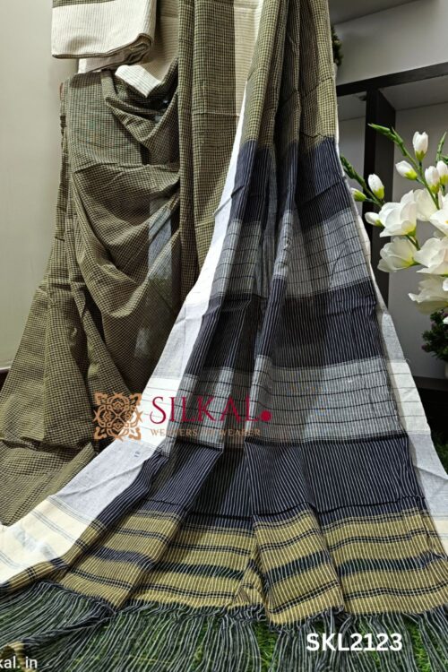 PATTEDA ANCHU PURE COTTON HANDWOVEN SAREE