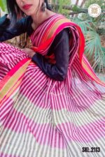 Patteda Anchu Stripe with Chickki Paras Border