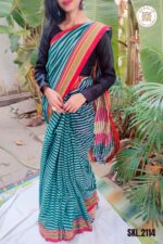 Patteda Anchu Stripe with Chickki Paras Border