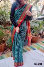 Patteda Anchu Stripe with Chickki Paras Border