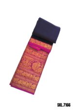 Banahatti Marcerised Cotton Big Border Saree
