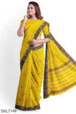 Banahatti Cotton Butta Light Color Saree