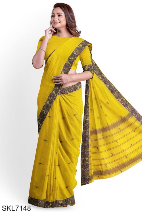 Banahatti Cotton Butta Light Color Saree