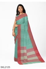 Patteda Anchu Pure Cotton With Gaadi Dhadi Border Saree