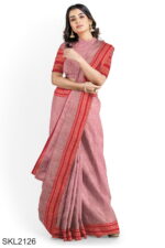 Patteda Anchu Pure Cotton With Gaadi Dhadi Border Saree