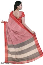 Patteda Anchu Pure Cotton With Gaadi Dhadi Border Saree