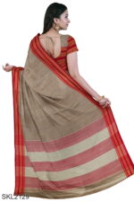 Patteda Anchu Pure Cotton With Gaadi Dhadi Border Saree