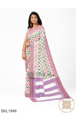 Flag color Handloom Cotton Saree