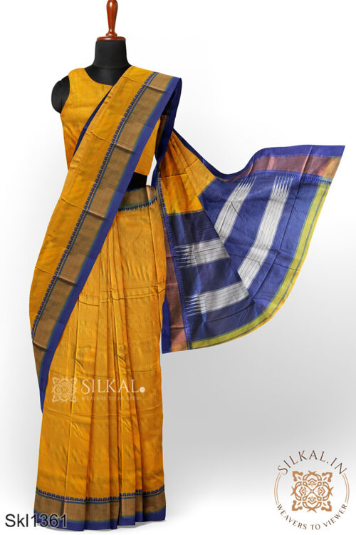 Ilkal Embossed With Mercerized Cotton Saree