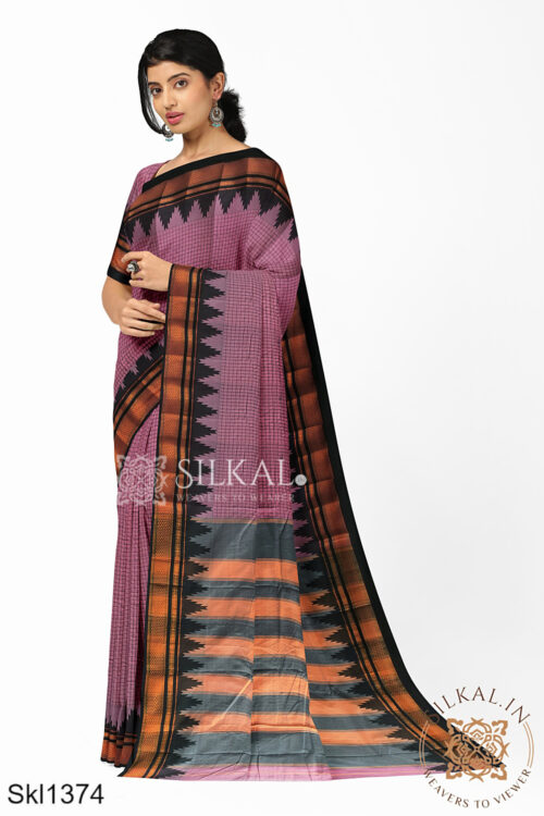 Ilkal Check Chaduranga Saree