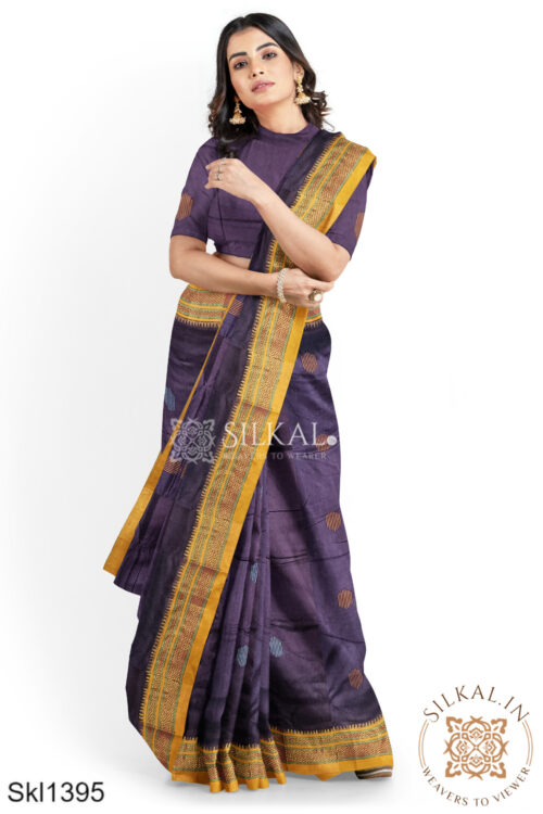 Ilkal Mercerized Sonamati Cotton Butta Saree  Skl1395 -