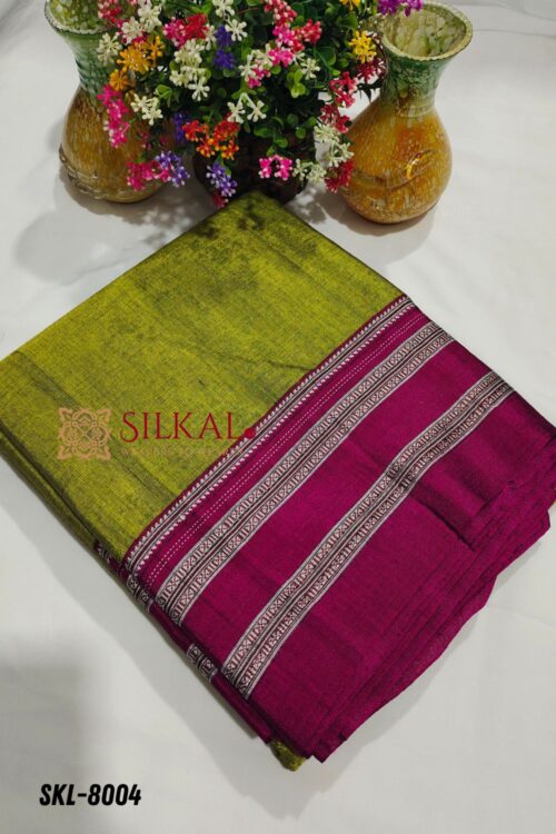 Ilkal Handloom Viscose Silk Gayatri Border Saree