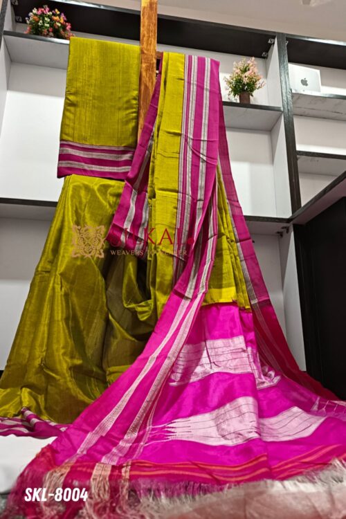 Ilkal Handloom Viscose Silk Gayatri Border Saree