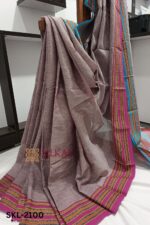 Patteda Anchu Pure Cotton With Gaadi Dhadi Border Saree