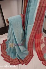 Patteda Anchu Pure Cotton With Gaadi Dhadi Border Saree