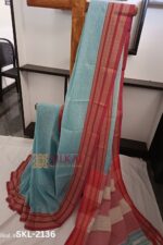 Patteda Anchu Pure Cotton With Gaadi Dhadi Border Saree