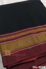 Ilkal Handloom Cotton Silk Chikki Paras Border Saree