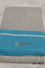 Patteda Anchu Checks with Plain Border
